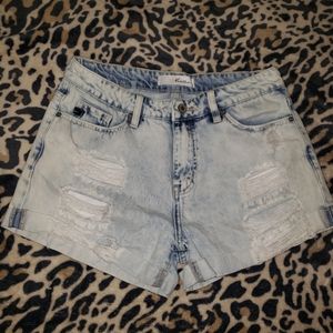 KanCan distressed shorts